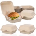 thumbnail image 1 of KAKOWELY 30Pcs Disposable Food Box To Go Box Disposable Food Container To Go Container Packaging Boxes,5.98"X5.98"X3.07", 1 of 4