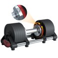 thumbnail image 2 of Loyo Black 50 lbs Adjustable Dumbbells Set Non-Slip Dumbbell Lifting Dumbells for Body Workout, 2 of 5