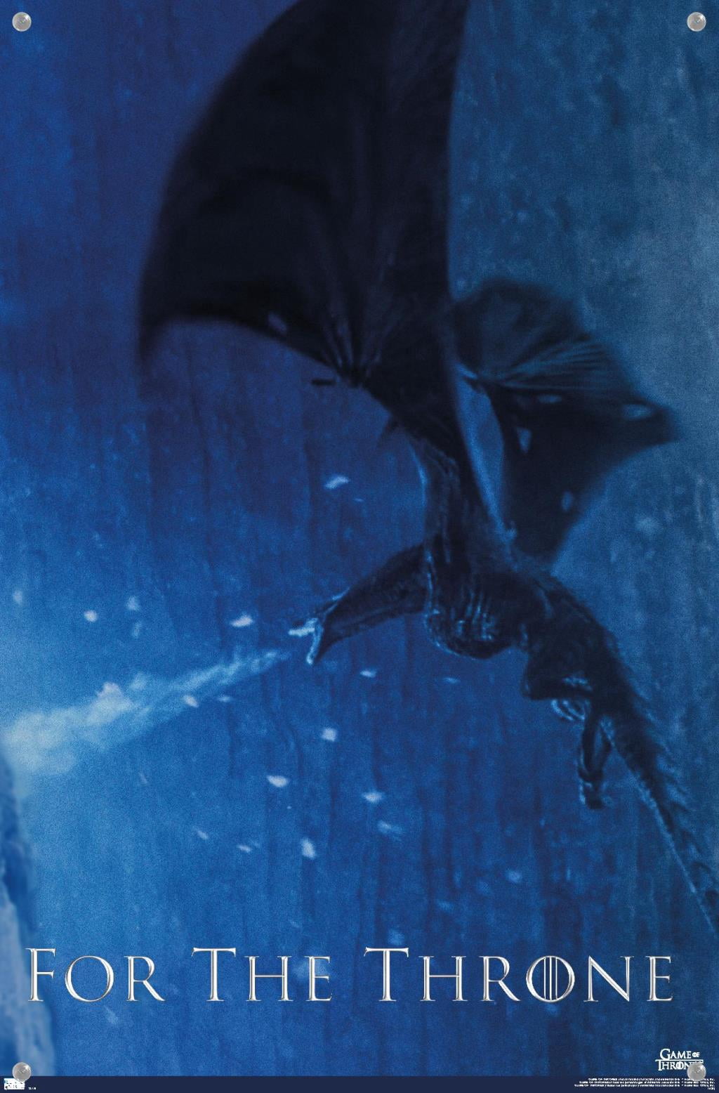 Game of Thrones - Viserion Wall Poster with Pushpins, 14.725" x 22.375"