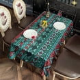 thumbnail image 2 of Rectangle Waterproof Tablecloth 60×102 Inch, Bohemia Style Reusable Indoor/Outdoor Durable Table Cover for Party Kitchen Dinner Room Decor, 2 of 6