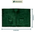 thumbnail image 2 of PAVILIA Fleece Poncho Blanket for Women |  Cozy Wearable Blanket Gift, Warm TV Shawl Sweater Cape with Pom Pom Fringe and Pockets, Gifts for Women (Green), 2 of 7
