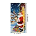 thumbnail image 3 of Housse de Porte de Noël, Décoration en Tissu Polyester avec Design Père Noël, Rideau de Porte Festif pour Usage Intérieur et Extérieur, 90 x 180 cm, Multicolore, 3 of 6