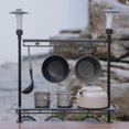 thumbnail image 2 of Storage Rack Folding Multi-Layer Rack Camping Tabletop Double-Layer Storage Rack Cutlery Rack Light Rack Long Style, 2 of 8