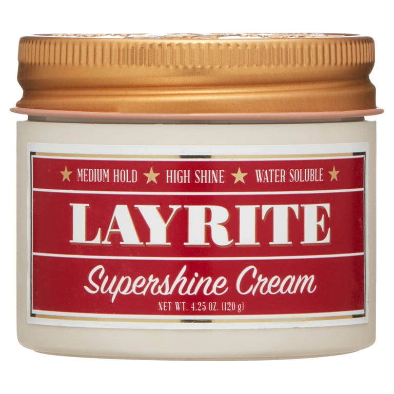 LAYRITE Supershine Cream 2個セット Layrite Supershine Cream High Shine Water-Based Styling Cream for