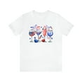 thumbnail image 2 of Women's Men's Happy 4th of July Wine Glass Drinking Shirt, 2 of 8