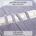thumbnail image 2 of Hilo SOVIKER Chenille Grueso #6 Súper Bulky 800g Gris, 2 of 8