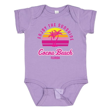 

Inktastic Summer Enjoy the Sunshine Cocoa Beach Florida in Pink Boys or Girls Baby Bodysuit