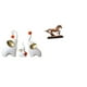 thumbnail image 1 of Esculturas de elefantes Figura de caballo en miniatura Estatua de resina Adorno de cerámica Artesanías de animales coleccionables con diseño creativo, 1 of 8