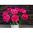 thumbnail image 2 of Morttic 2PCS 14'' Artificial Geraniums Silk Flowers Plants Home Outdoor Decor Garden Window Box, 2 of 5