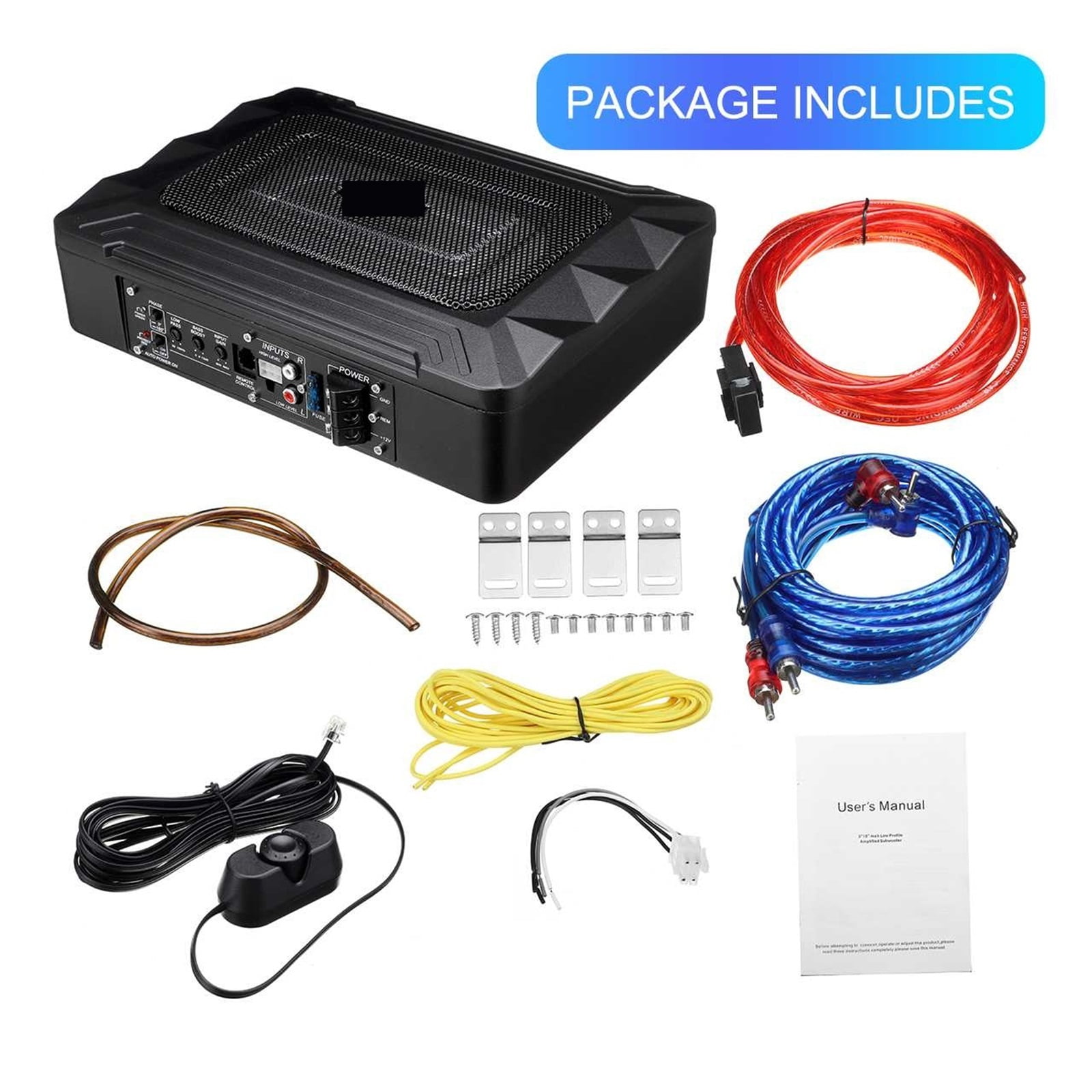 600W Car Amplifier Ultra Thin Powerful Bass Subwoofer Amplifier Home Power Amplifier Professional Car Amplifier Speakers