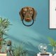 thumbnail image 4 of Magideal Escultura para Colgar en la Pared Estilo Vintage para Colgar en la Pared Puerta con Cabeza de Perro Estatua para Colgar en la Pared Escultura Dachshund, 4 of 5