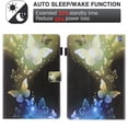 thumbnail image 6 of SaniMore Wallet Case for Amazon Fire Max 11 11.0" 2023, PU Leather Case Shockproof TPU Shell Auto Wake/Sleep Card/Pen Holder Stand Anti-slip Strip Magnetic Cover, Gold Butterfly, 6 of 8