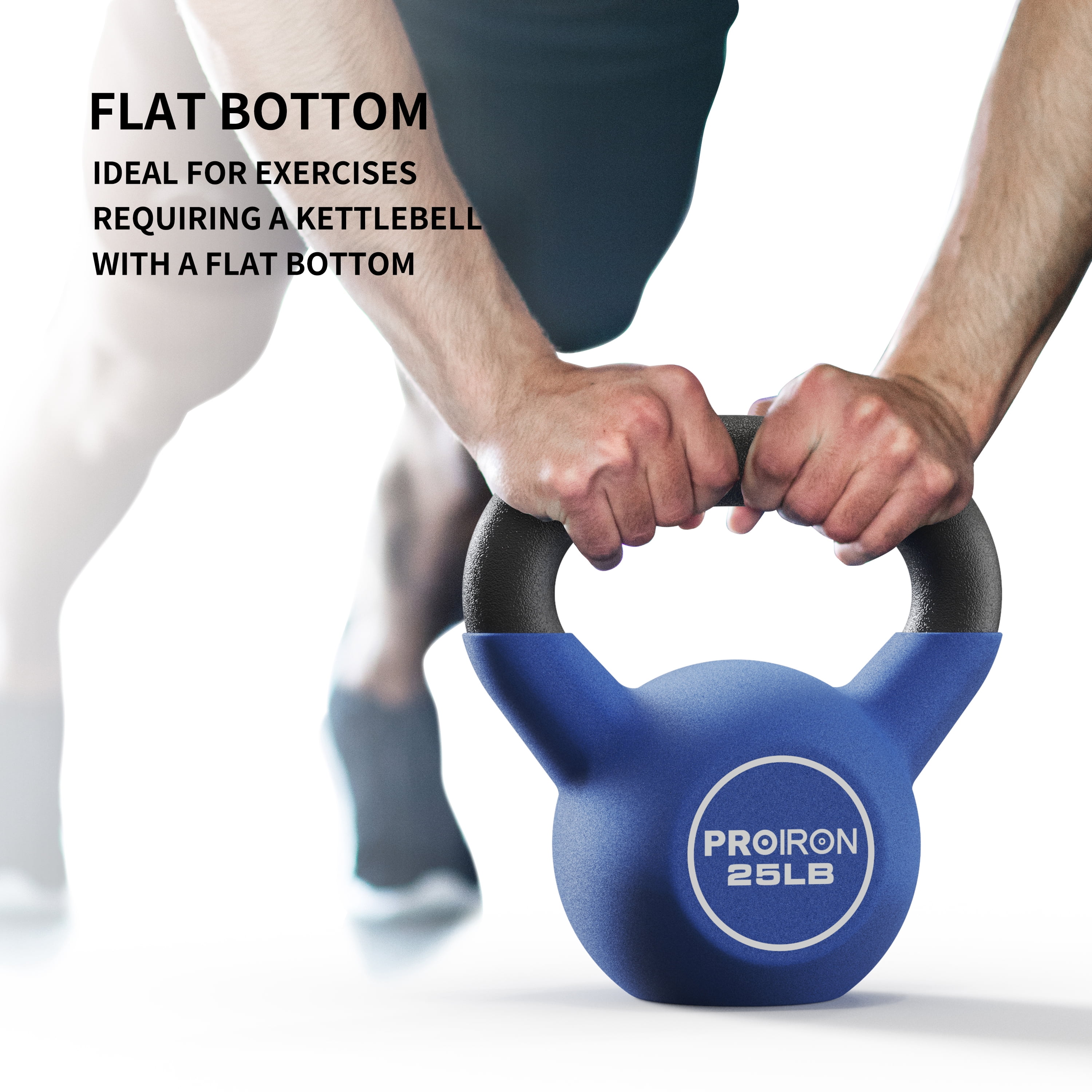 PROIRON Neoprene Coated Kettlebell 25Lb, Single