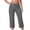 Gray, variant on Bloomae Womens Capris with Multi-Pockets Loose Fit Casual Stretch Elastic Waist Capri Pants Dressy Lightweight Ladies Baggy Cargo Pants for Hiking Blue S