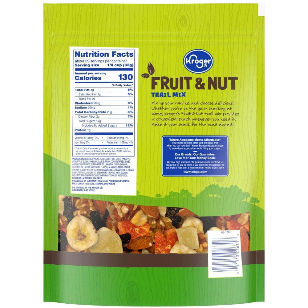 KR Fruit & Nut Trail Mix 34 oz - Pack of 3