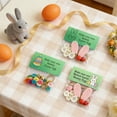 thumbnail image 5 of DIY Easter Button Ornament Making Set Craft Buttons Kit with Bunny/Easter Egg/Carrot Stacked Colorful Button for Tree Hanging Decorations (Set of 3), 5 of 8
