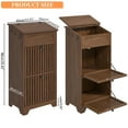thumbnail image 3 of Onion and Potato Storage Bin Box Kitchen Pantry Cabinet for Fruits Snacks Wooden Bread Box Walnut, 3 of 10