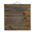 thumbnail image 1 of Father's Day Means Laughing At Bad Dad Jokes - Decorative REAL WOOD Wall Art - Faux Pallet Look, 1 of 3