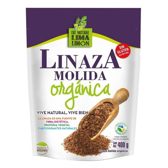 Linaza Eat Natural Lima Limón orgánica molida 400 g