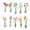A002- Multicolor (10 Piece Set), variant on Refrigerator Magnets 8 Pack Mini Glass Vase with Artificial Flowers Decorative Fridge Magnets for Kitchen Decor Office Desk Gifts, Faux Flowers in Vase Magnetic Accent for Locker
