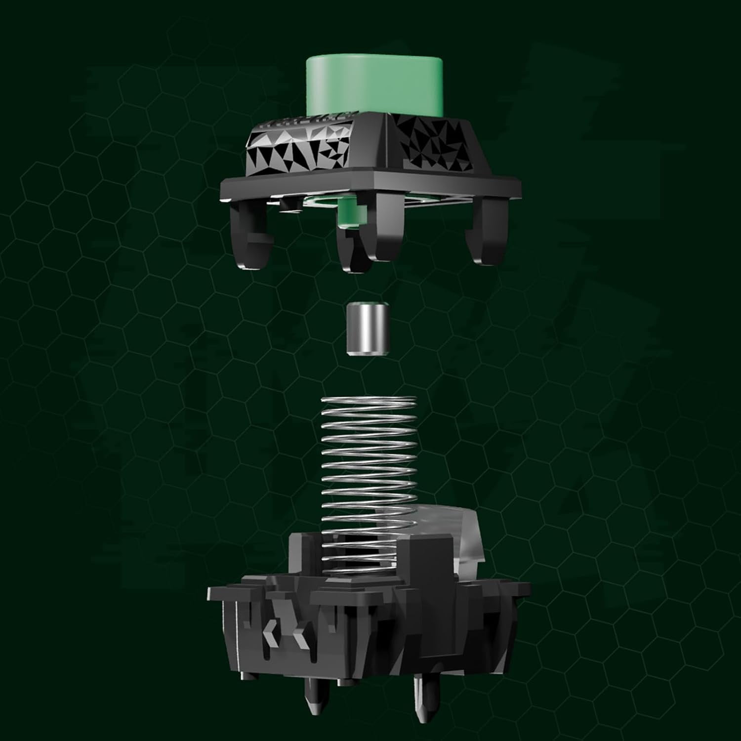 GATERON Magnetic Jade Series Keyboard Switches, Linear Pre-Travel Freely Setting Factory Pre-lubed for Magnetic Gaming Keyboard(Jade Delta Light, 70)