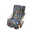 thumbnail image 4 of Geometric Soft Flannel Fleece Blanket, Colorful Mosaic Tiles Pattern Brick Wall Design with Grunge Effect Worn out Look, Cozy Plush for Indoor and Outdoor Use, 50" x 60", Multicolor, by Ambesonne, 4 of 6