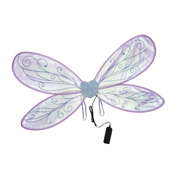 Alas de hada, alas de mariposa, accesorios de disfraz para festival de Halloween Púrpura