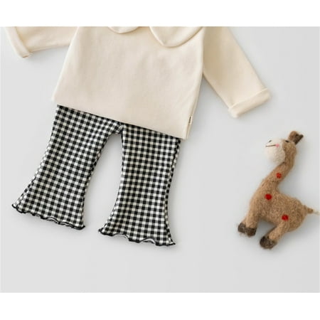 

Cathalem Boy Toddler Pants 2t Children Kids Toddler Infant Newborn Baby Girls Ribbed Solid Ribbed Plaid Girls Outfits Size 5 Pants White 3-4 Years