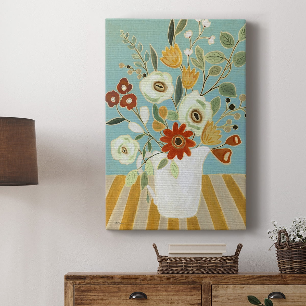 Joyful Blossoms I Premium Gallery Wrapped Canvas - Ready to Hang
