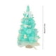 thumbnail image 3 of Árbol de Navidad artificial de mesa azul | Decoración para centros de mesa navideño en el Home Office | Pino de aguja de cedro con accesorios DIY | Exhibición de escritorio de 17 pulgadas, 3 of 6