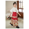 thumbnail image 5 of Afdoent Cute Outfits For Girls Dress For Girls Horse Face Skirt Classical Style Short Sleeve Ancient Fashion 4-5 Years, 5 of 5