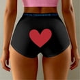 thumbnail image 2 of Lifting Panties for Womens Valentine's Day Hearts Print Underwear Soft Stretch High Waist Hipster Briefs, 2 of 4
