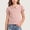 Watermelon Red, variant on BXJX Girls Cotton T-shirts Size 7-8 T, Short Sleeve Casual School Peter Pan Collar Kids Tees with Ruffle Pink