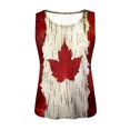 thumbnail image 4 of Womens Canada Day Tank Top Sleeveless Summer Shirt Tops Round Neck Patriotic Maple Leaf Tops Basic, 4 of 4