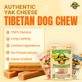 thumbnail image 3 of Tibetan Yak Chews Long-Lasting Natural Large Chews For Large Dogs Under ~55 lbs, 3 Sticks, 3 of 12