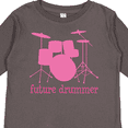 thumbnail image 4 of Inktastic Future Drummer Girls Girls Long Sleeve Toddler T-Shirt, 4 of 5