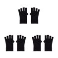 thumbnail image 1 of Seitruly Nail Art Glove Suministros de manicura Protector de manos Profesional Multifuncional Mano de obra fina Nail Art Glove Black Type1 NO1, 1 of 6
