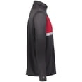 thumbnail image 5 of Holloway Sportswear S Prism Bold 1/4 Zip Pullover Black/Scarlet 222591, 5 of 5