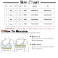 thumbnail image 3 of Bigersell Summer Bra Sale Women Sport Bra Training Bra Style R2702 V-Neck Padded Bras Front Close Bra Closure Women's Plus Size Full-Coverage Bra Hot Pink XL, 3 of 3