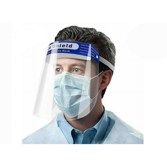 Safety Full Face Shield Clear Protector Work Medical Dental, Standard Size 1 pc