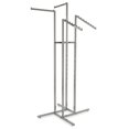thumbnail image 1 of 4-Way w/ 2 Straight and 2 Slant Arms - Square Tubing - Chrome Finish,Pack Size - 1, 1 of 3