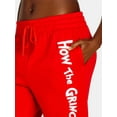 thumbnail image 4 of Dr. Seuss Women’s The Grinch Graphic Jogger Pants, 28” Inseam, Sizes XXS-XXL, 4 of 6