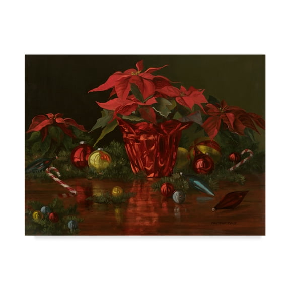 Trademark Fine Art 'A Christmas Table' Canvas Art by Christopher Pierce