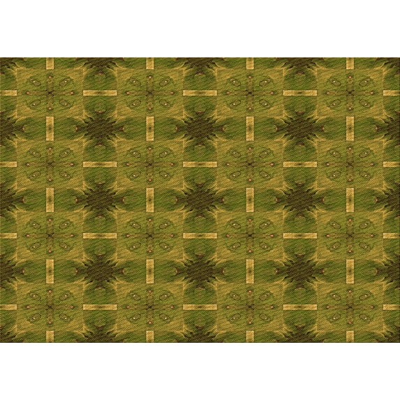 Ahgly Company Machine Washable Indoor Rectangle Transitional Dark Bronze Brown Area Rugs, 4' x 6'
