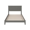thumbnail image 3 of AFI Nantucket Full Low Profile Wood Platform Bed Frame with Cottage Headboard, Grey, 3 of 9