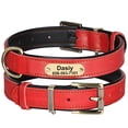 thumbnail image 3 of Didog Personalized Leather Name Dog Collar Soft Padded Adjustable for Small Large Pets, 3 of 6