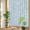 Bluish Green, variant on Rainbow Window Privacy Film, Black Striped Static Cling Decorative Window Film PVC, Black White Stripes Farmhouse No Glue UV Blocking Glass Covering, Removable Stained Glass Sticker 23.6''x59''