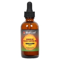 Well’s Oil Jamaican Black Castor Oil (Light) | 2 fl oz (59 mL) | 100% Pure Castor Oil | Lightweight Hair & Skin Care