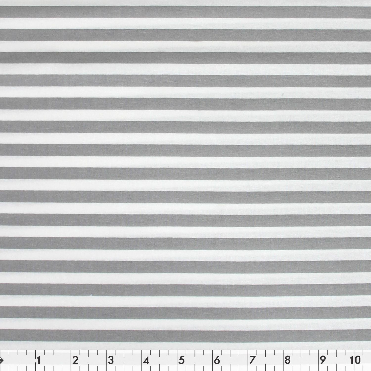 Fabric Creations Grey with White Stripes  Fat Quarter Pre-Cut Fabric - 18" x 21" / 45cm x 53cm