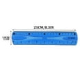 thumbnail image 2 of Flexible Ruler, Bendable Ruler, Ruler with Inches and Centimeters, Plastic Ruler, Super Elastic Ruler Drawing Translucent Ruler Plastic Soft Ruler Stationery, 2 of 6